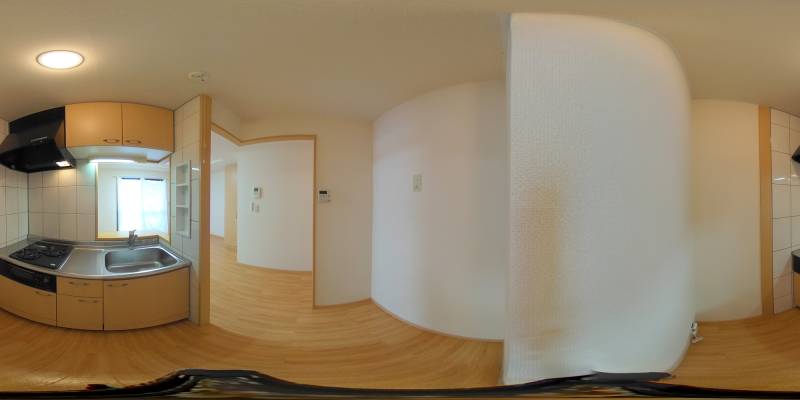 パノラマ画像キッチン