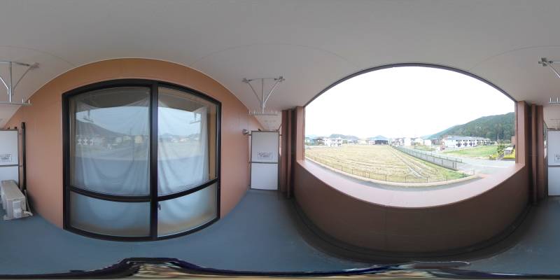 パノラマ画像バルコニー