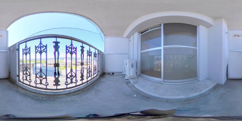 パノラマ画像バルコニー