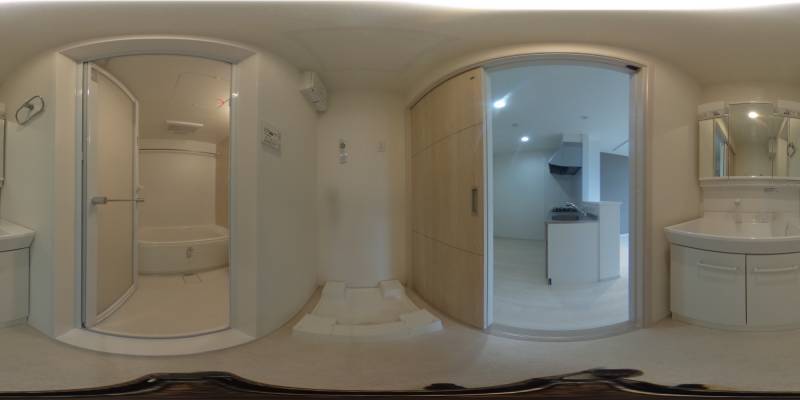 パノラマ画像洗面所