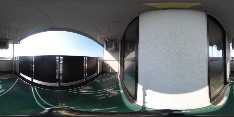 パノラマ画像バルコニー