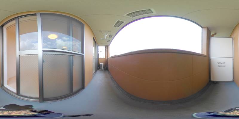 パノラマ画像バルコニー