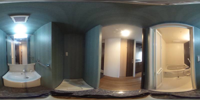 パノラマ画像洗面所