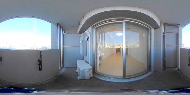 パノラマ画像バルコニー