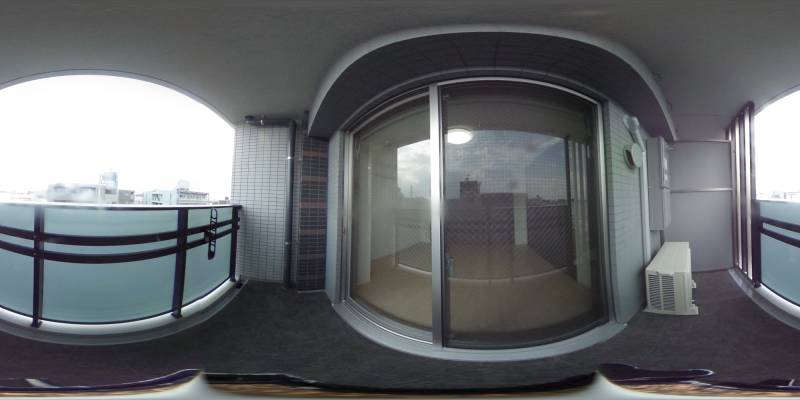 パノラマ画像バルコニー