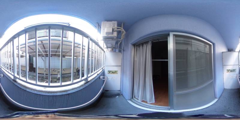 パノラマ画像バルコニー