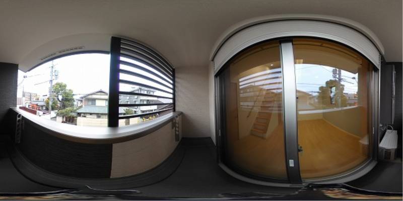 パノラマ画像バルコニー