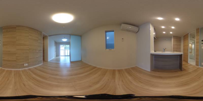 パノラマ画像リビング