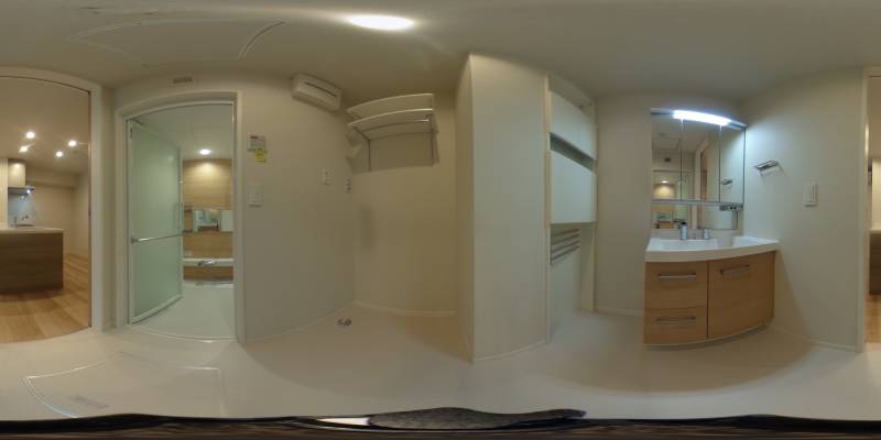 パノラマ画像洗面所