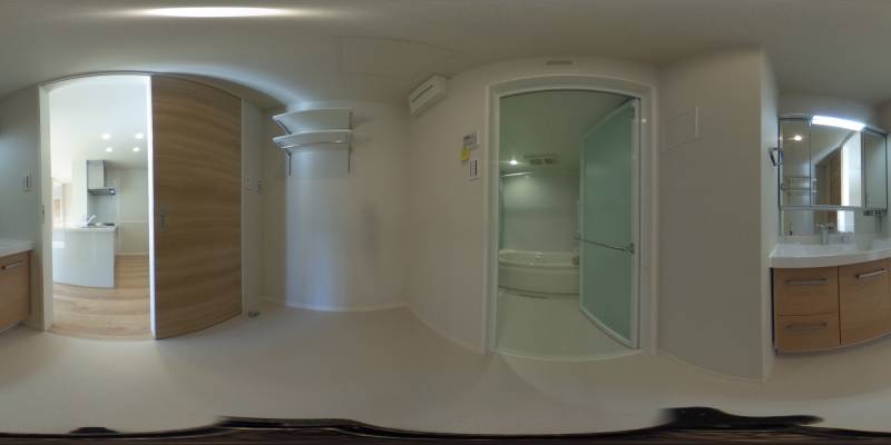 パノラマ画像洗面所