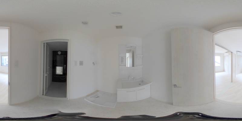 パノラマ画像洗面所