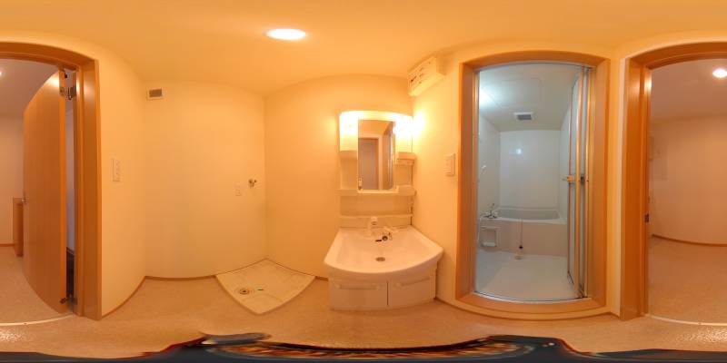 パノラマ画像洗面所