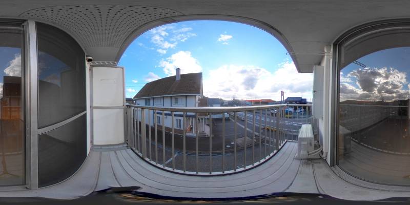 パノラマ画像バルコニー