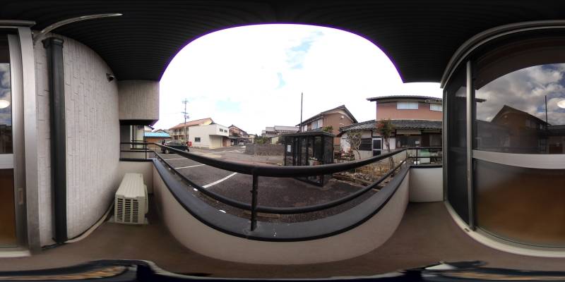 パノラマ画像バルコニー