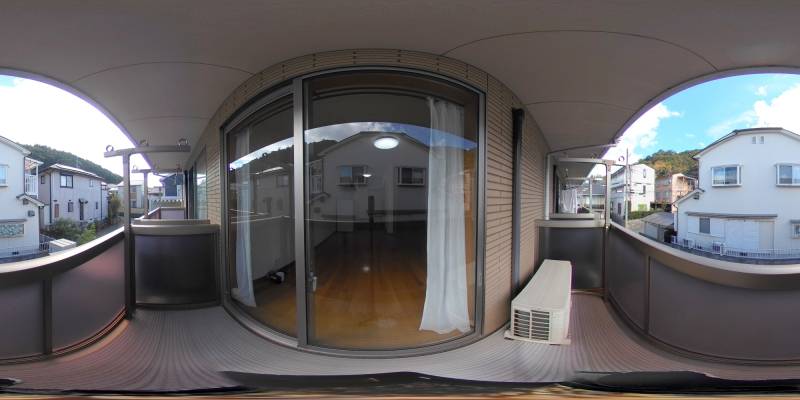 パノラマ画像バルコニー
