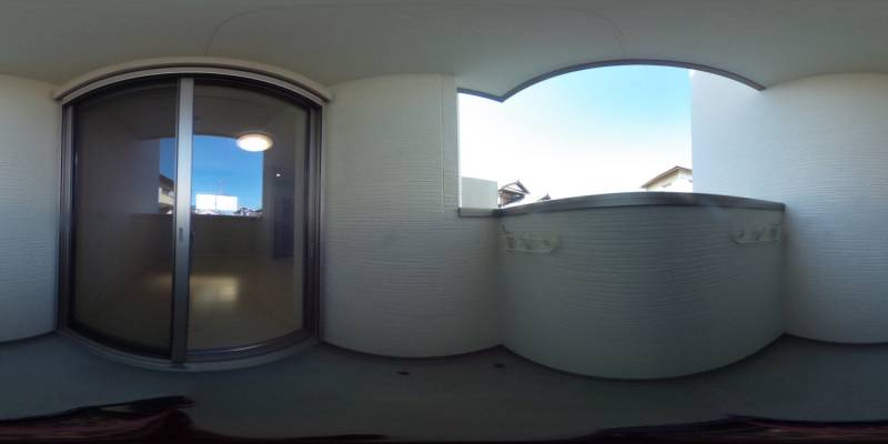 パノラマ画像バルコニー