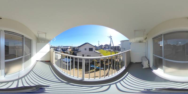 パノラマ画像バルコニー