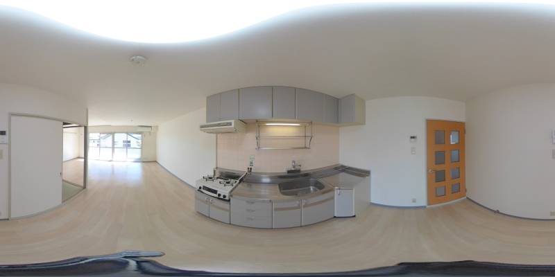 パノラマ画像キッチン