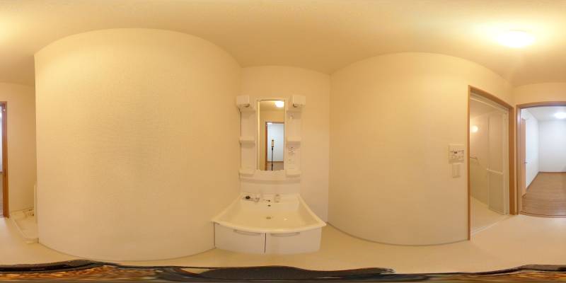 パノラマ画像洗面所