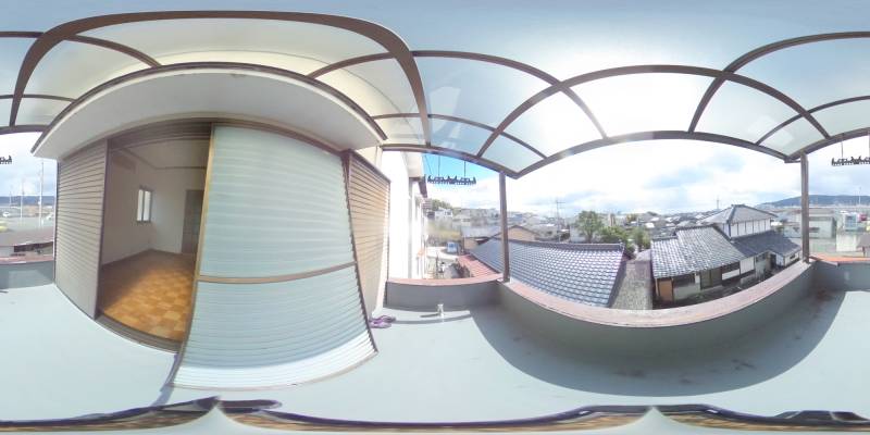 パノラマ画像バルコニー