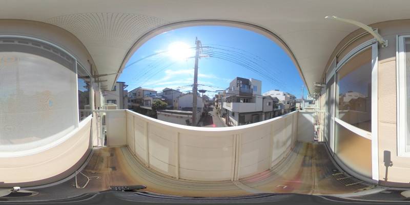 パノラマ画像バルコニー
