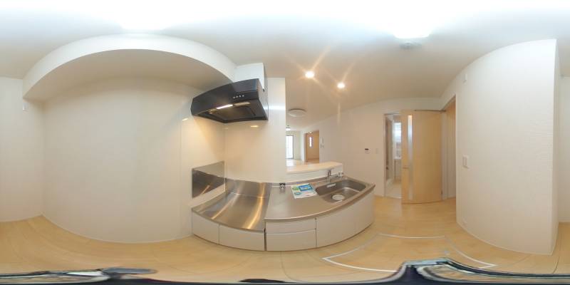 パノラマ画像キッチン