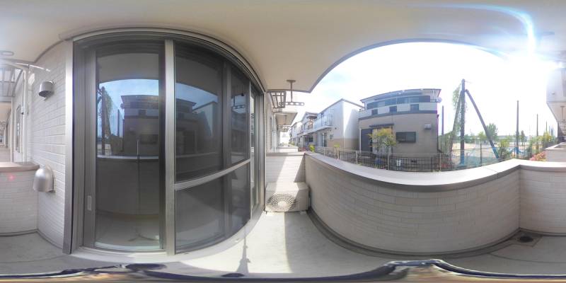 パノラマ画像バルコニー