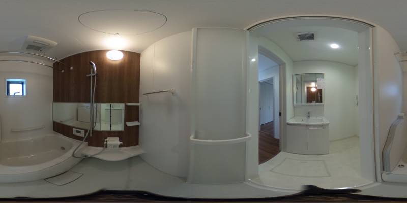 パノラマ画像バスルーム