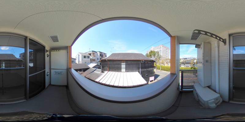 パノラマ画像バルコニー