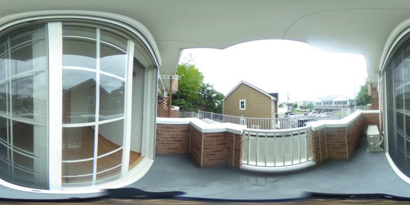 パノラマ画像バルコニー