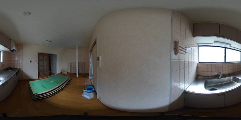 パノラマ画像キッチン