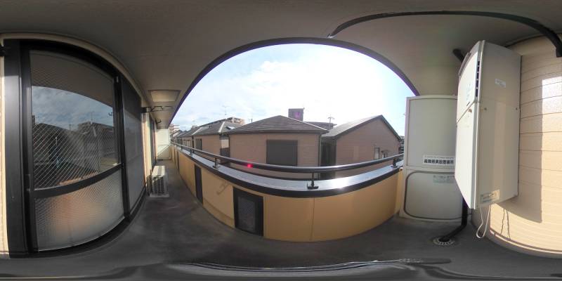 パノラマ画像バルコニー