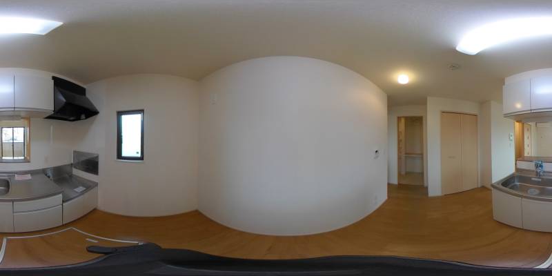 パノラマ画像キッチン