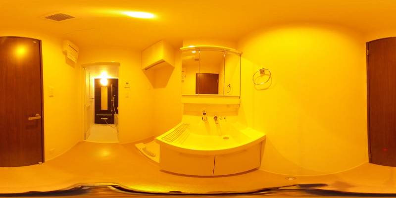 パノラマ画像洗面所