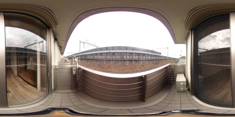 パノラマ画像バルコニー