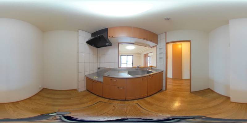 パノラマ画像キッチン