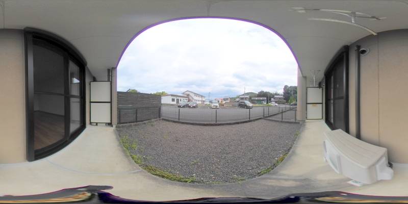 パノラマ画像庭