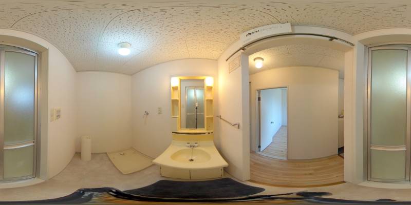 パノラマ画像洗面所