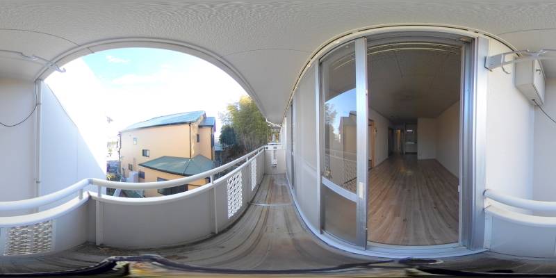 パノラマ画像バルコニー