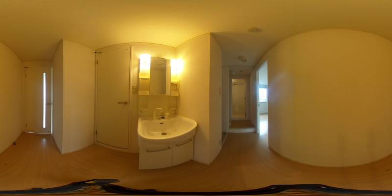 パノラマ画像洗面所