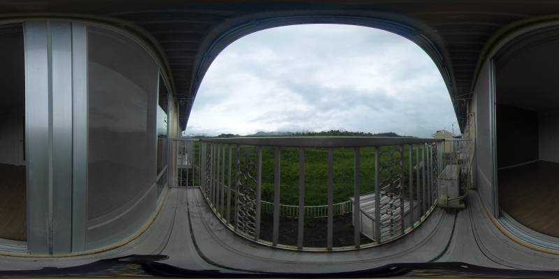 パノラマ画像バルコニー