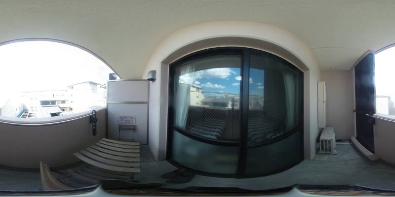 パノラマ画像バルコニー