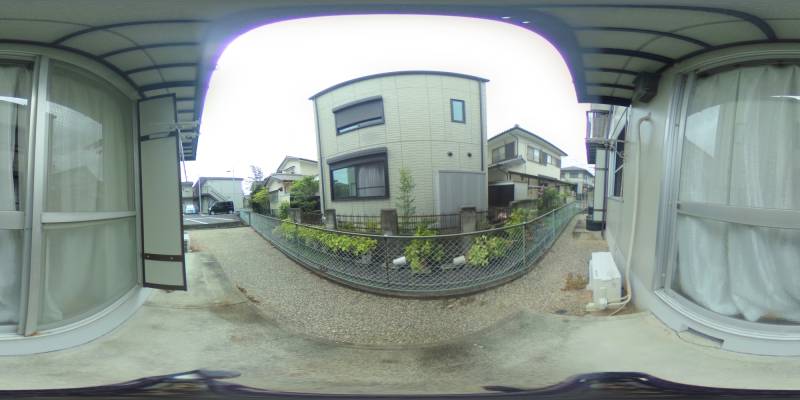 パノラマ画像バルコニー