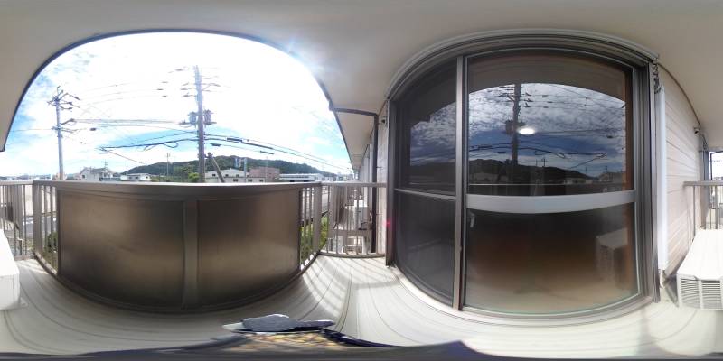 パノラマ画像バルコニー