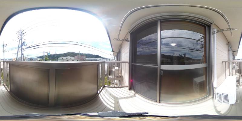 パノラマ画像バルコニー