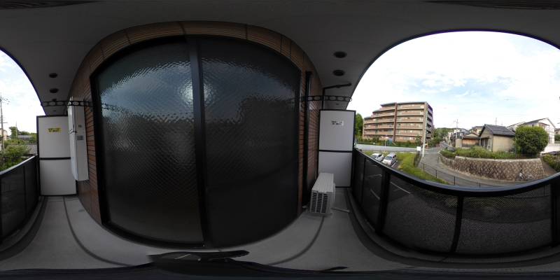 パノラマ画像バルコニー