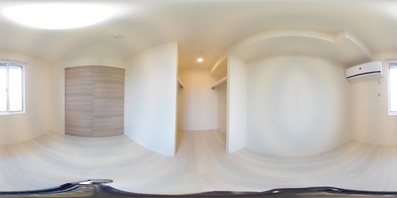 パノラマ画像寝室