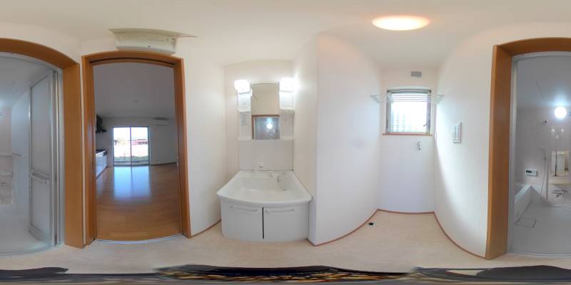 パノラマ画像洗面所