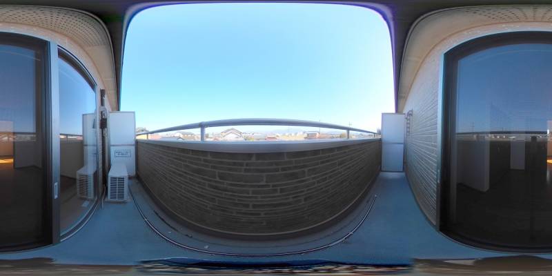 パノラマ画像バルコニー