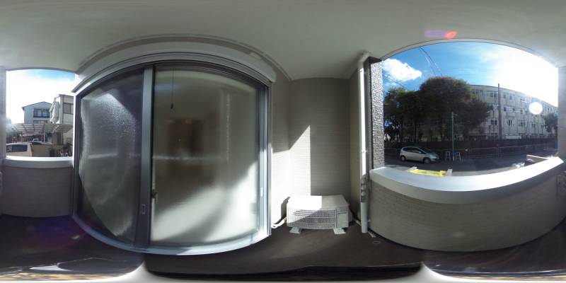 パノラマ画像バルコニー